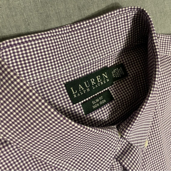 Ralph Lauren button up plaid Dress Shirt - Picture 3 of 3